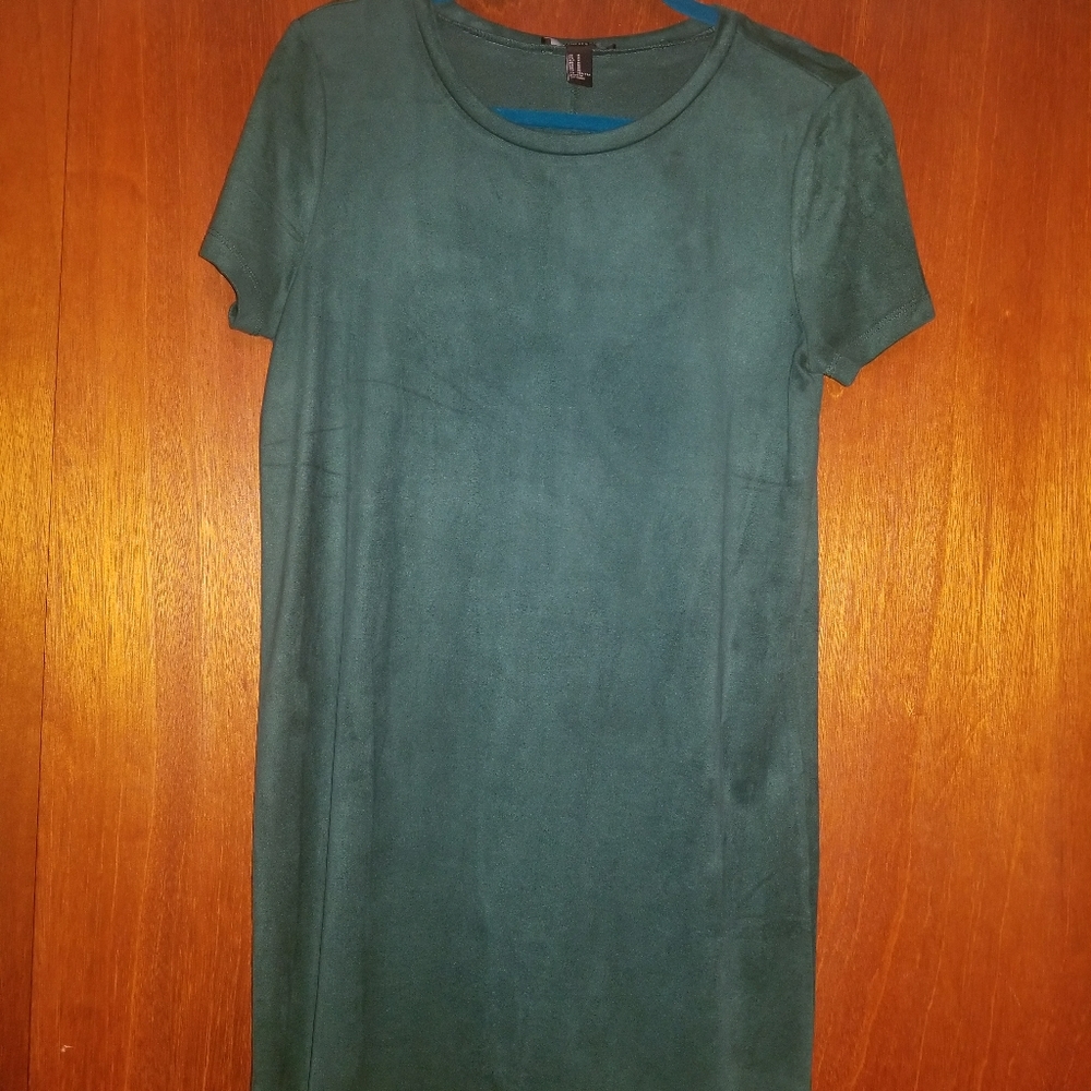 Velvet tee shirt dress